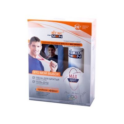 Витэкс Vitex for Men Sport Max * For men MAX Набор Гель-душ + Пена для бритья