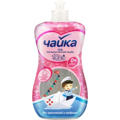Сонца Чайка Гель для мытья детской посуды 500мл