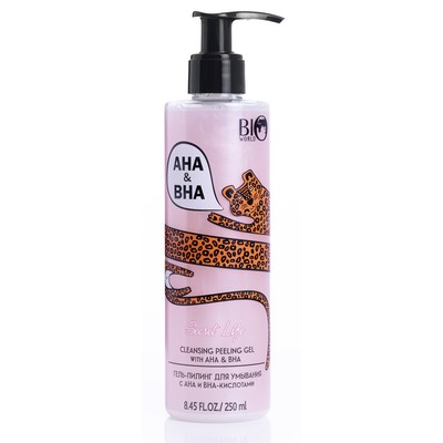 BIO WORLD SECRET LIFE  Гель-пилинг для умывания с AHA и BHA-кислотами 250мл