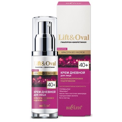 Белита Lift&Oval Крем дневной для лица 40+ МУЛЬТИГИАЛУРОНОВОЕ ПОДТЯГИВАНИЕ 50мл