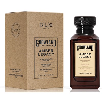 Dilis Growland Парфюмерная вода мужская  Amber Legacy 100мл